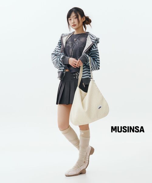 ROSEFRANTZ（ロゼフランツ）の「Patch Stripe Hood Zip-Up [Sky Blue]（パーカー・レディース・スカイブルー・OS）」の18枚目の写真