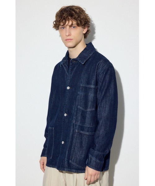 AZUL by moussy(アズールバイマウジー)の「リラックスデニムカバーオール 春服 秋服 ブルゾン(ブルゾン・メンズ・ワンウォッシュ/カーキ・LARGE/MEDIUM/SMALL)」の17枚目の写真