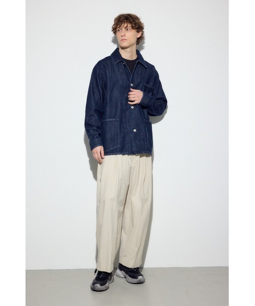 AZUL by moussy(アズールバイマウジー)の「リラックスデニムカバーオール 春服 秋服 ブルゾン(ブルゾン・メンズ・ワンウォッシュ/カーキ・LARGE/MEDIUM/SMALL)」の19枚目の写真