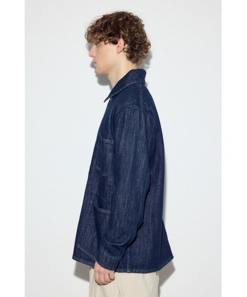AZUL by moussy(アズールバイマウジー)の「リラックスデニムカバーオール 春服 秋服 ブルゾン(ブルゾン・メンズ・ワンウォッシュ/カーキ・LARGE/MEDIUM/SMALL)」の21枚目の写真