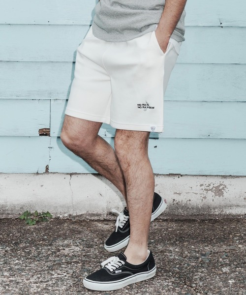 mp14821-cardboard knit shorts with two-tone embroidery ショート