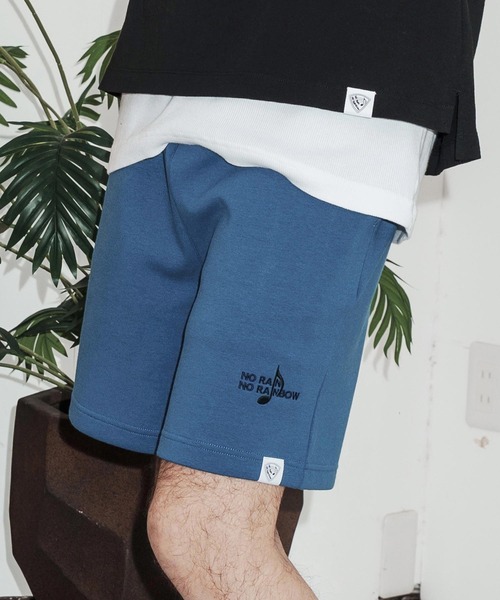 mp14821-cardboard knit shorts with two-tone embroidery ショート