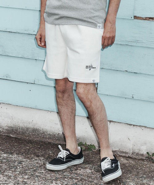 mp14821-cardboard knit shorts with two-tone embroidery ショート