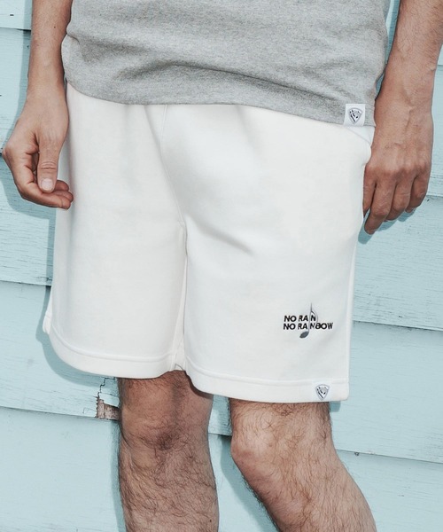 mp14821-cardboard knit shorts with two-tone embroidery ショート