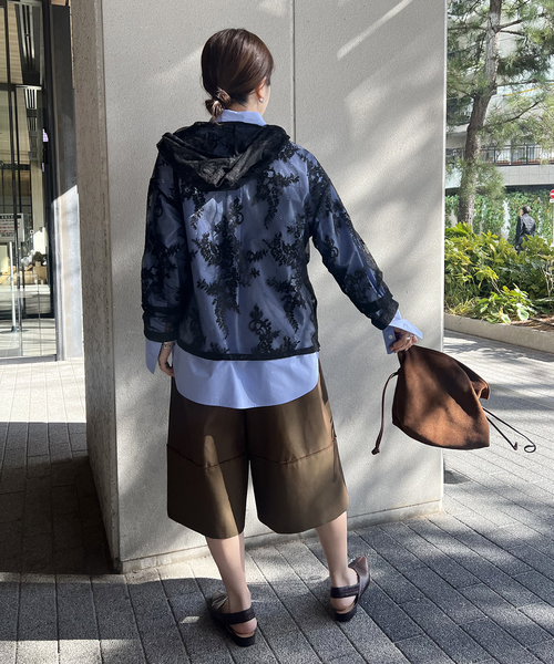 JOURNAL STANDARD(ジャーナルスタンダード)の「レースフーディ(Tシャツ/カットソー・レディース・アイボリー/ブラック・FREE)」の19枚目の写真