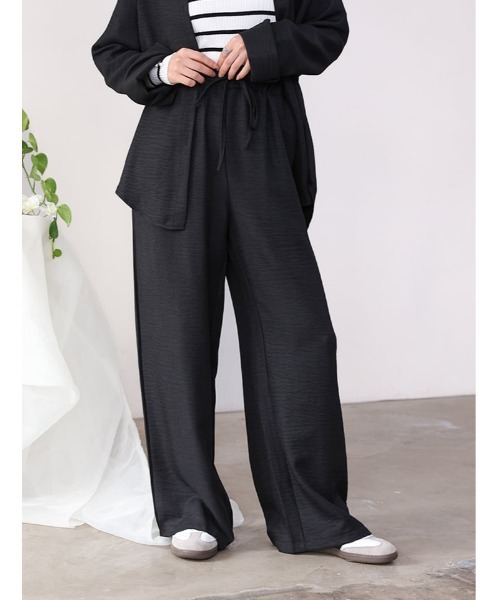 fifth（フィフス）の「リネンライクシャツパンツセットアップ（セットアップ・レディース・ブラック/ベージュ・M）」の13枚目の写真