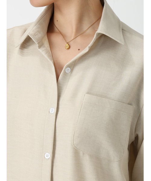 fifth（フィフス）の「リネンライクシャツパンツセットアップ（セットアップ・レディース・ブラック/ベージュ・M）」の17枚目の写真