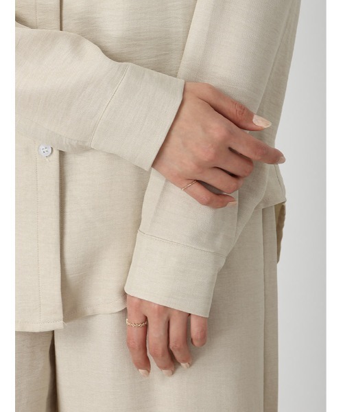 fifth（フィフス）の「リネンライクシャツパンツセットアップ（セットアップ・レディース・ブラック/ベージュ・M）」の20枚目の写真
