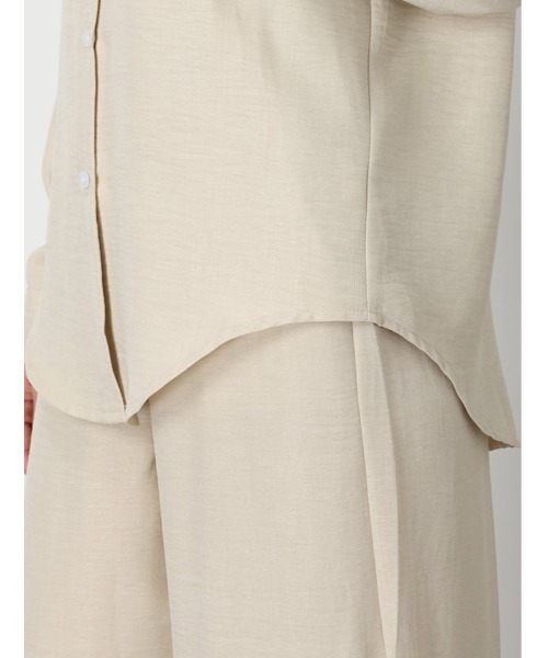 fifth（フィフス）の「リネンライクシャツパンツセットアップ（セットアップ・レディース・ブラック/ベージュ・M）」の21枚目の写真