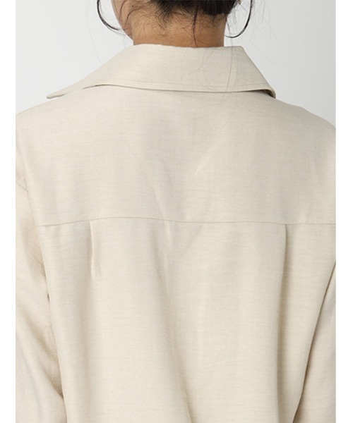 fifth（フィフス）の「リネンライクシャツパンツセットアップ（セットアップ・レディース・ブラック/ベージュ・M）」の16枚目の写真