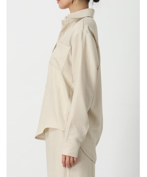 fifth（フィフス）の「リネンライクシャツパンツセットアップ（セットアップ・レディース・ブラック/ベージュ・M）」の18枚目の写真