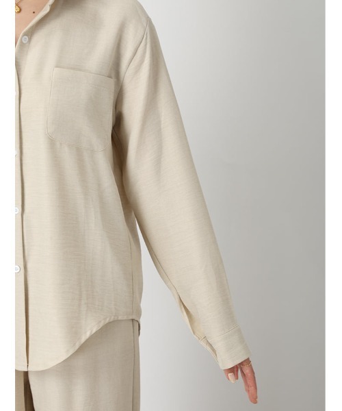 fifth（フィフス）の「リネンライクシャツパンツセットアップ（セットアップ・レディース・ブラック/ベージュ・M）」の19枚目の写真