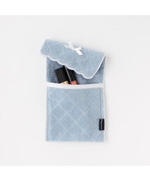 Francfranc（フランフラン）の「抗菌防臭ポケット付 ハーフハンカチ スカラップ ブルーグレー（タオル）」