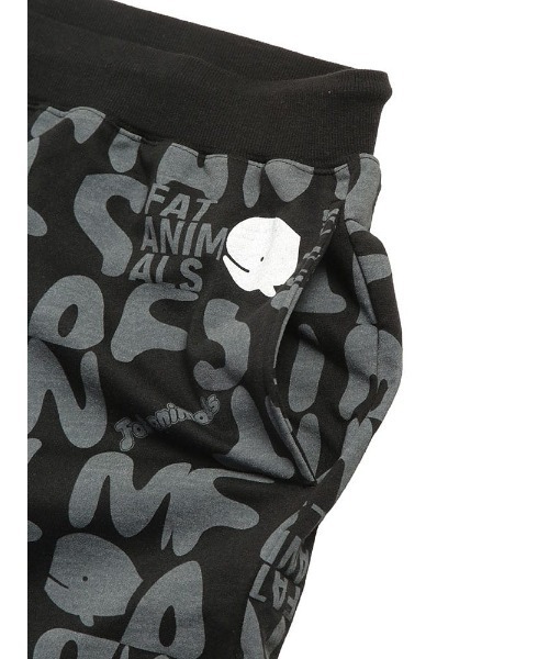 B&T CLUB（ビーティークラブ）の「ショートパンツ ハーフパンツ 短パン メンズ 大きいサイズ FAT ANIMALS クジラ総柄 ショーツ ワイド 楽 B＆T CLUB ビーアンドティークラブ（スウェットパンツ・メンズ・ブラック/ホワイト・X2(4L～5L)/X1(3L～4L)/X3(6L～7L)）」の10枚目の写真