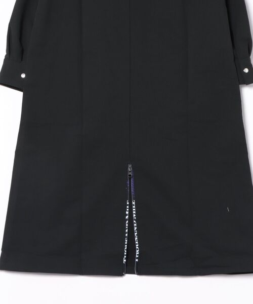 THOUSAND MILE(サウザンドマイル)の「【THOUSAND MILE】Strech HALF ZIP OnePiece 防シワ/ストレッチ/保温性/機能素材(ワンピース・レディース・ブラウン/チャコールグレー/ブラック・FREE)」の5枚目の写真