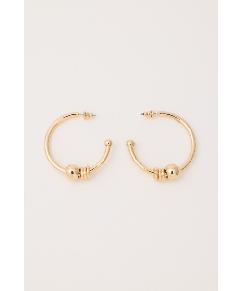 LAGUA GEM（ラグアジェム）の「BIG HOOP RING ピアス（ピアス（両耳用）・レディース・ゴールド/シルバー・FREE）」の2枚目の写真