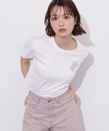 クロスJモチーフ刺繍ロゴTシャツ