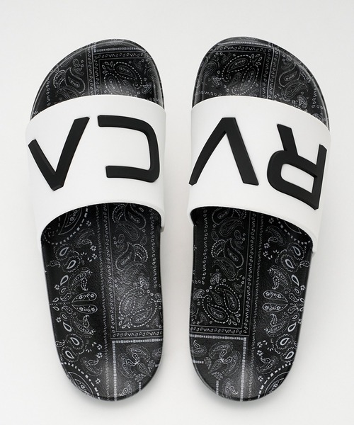 RVCA(ルーカ)の「RVCA ウィメンズ RVCA LOGO BANDANA SA ファッションサンダル 【2026年春夏モデル】(サンダル・レディース・ホワイト系その他/ブラック系その他・5/6/7)」の2枚目の写真