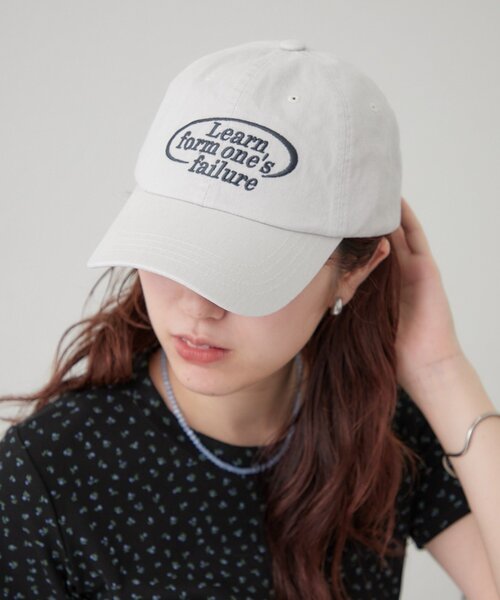 mystic(ミスティック)の「サークルロゴ刺繍キャップ(キャップ・レディース・アイボリー/ブラック・FREE)」の2枚目の写真