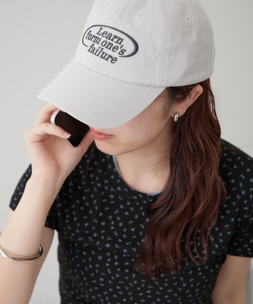 mystic(ミスティック)の「サークルロゴ刺繍キャップ(キャップ・レディース・アイボリー/ブラック・FREE)」の4枚目の写真