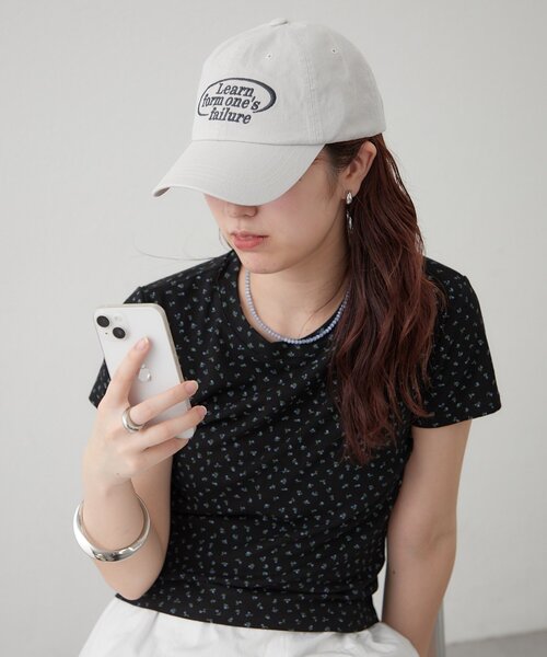 mystic(ミスティック)の「サークルロゴ刺繍キャップ(キャップ・レディース・アイボリー/ブラック・FREE)」の5枚目の写真