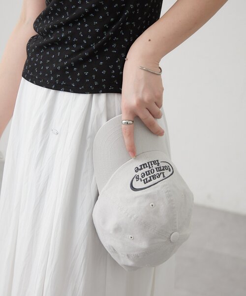 mystic(ミスティック)の「サークルロゴ刺繍キャップ(キャップ・レディース・アイボリー/ブラック・FREE)」の7枚目の写真