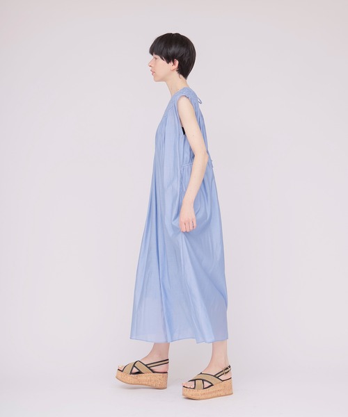 DRESSLAVE(ドレスレイブ)の「indian embroidery voile dress(インディアンエンブロイダリーボイルワンピース)(ワンピース・レディース・オレンジ/ラベンダー・38)」の5枚目の写真