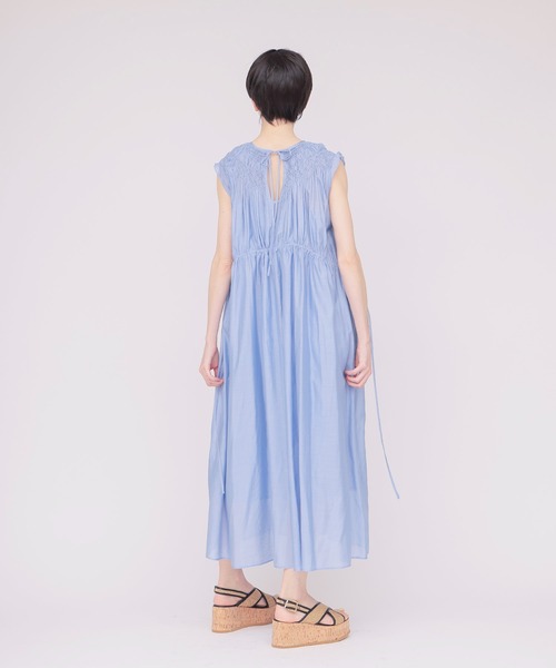 DRESSLAVE(ドレスレイブ)の「indian embroidery voile dress(インディアンエンブロイダリーボイルワンピース)(ワンピース・レディース・オレンジ/ラベンダー・38)」の6枚目の写真