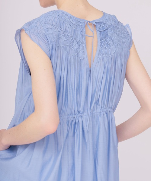 DRESSLAVE(ドレスレイブ)の「indian embroidery voile dress(インディアンエンブロイダリーボイルワンピース)(ワンピース・レディース・オレンジ/ラベンダー・38)」の9枚目の写真