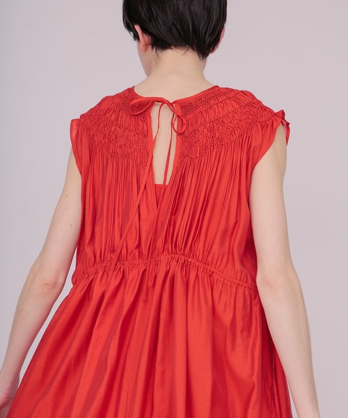 DRESSLAVE(ドレスレイブ)の「indian embroidery voile dress(インディアンエンブロイダリーボイルワンピース)(ワンピース・レディース・オレンジ/ラベンダー・38)」の17枚目の写真
