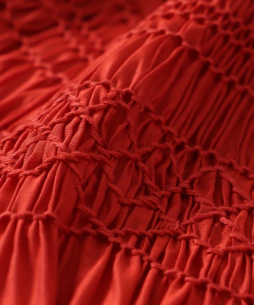 DRESSLAVE(ドレスレイブ)の「indian embroidery voile dress(インディアンエンブロイダリーボイルワンピース)(ワンピース・レディース・オレンジ/ラベンダー・38)」の14枚目の写真