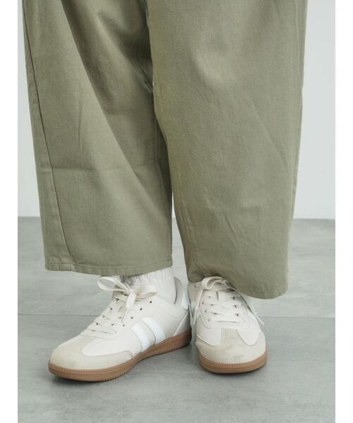 Samansa Mos2（サマンサ モスモス）の「ラインスニーカー（スニーカー・レディース・ベージュ/ブラック・M/XL/S/L）」の8枚目の写真