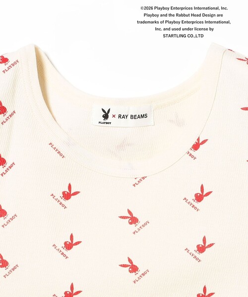 PLAYBOY（プレイボーイ）の「【別注】PLAY BOY / タンクトップ（タンクトップ・レディース・ホワイト/グレー・ONE SIZE）」の4枚目の写真