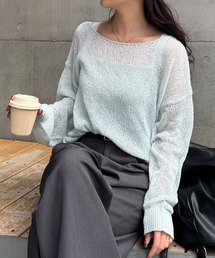 COLONY 2139（コロニートゥーワンスリーナイン）の「2wayルーズメッシュニットプルオーバー（ニット/セーター）」