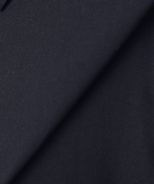 Spick & Span(スピックアンドスパン)の「リネンブレンドハーフスリーブヘムギャザーシャツ(シャツ/ブラウス・レディース・イエロー/ネイビー/マルチ・FREE)」の14枚目の写真