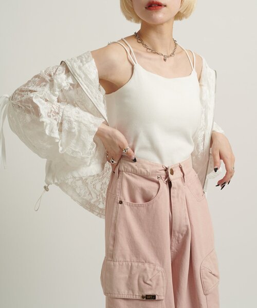 カップ付キャミ（キャミソール）｜w closet（ダブルクローゼット）の