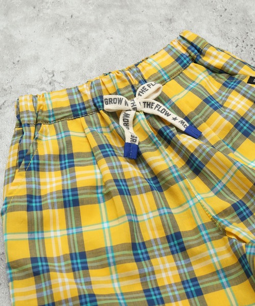 DILASH(ディラッシュ)の「【綿100%】マドラスチェック カーゴ ハーフパンツ(その他パンツ・キッズ・イエロー/グリーン・80/90/100/110/130/140/120)」の3枚目の写真