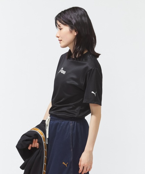 PUMA(プーマ)の「プーマ PUMA ESS (S) ACTIVE SS グラフィック Tシャツ(Tシャツ/カットソー・レディース・ブラック/サックスブルー・S/M/L/XL)」の4枚目の写真