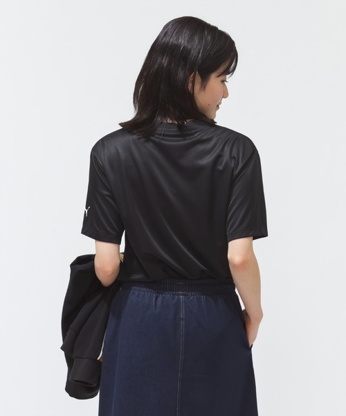 PUMA(プーマ)の「プーマ PUMA ESS (S) ACTIVE SS グラフィック Tシャツ(Tシャツ/カットソー・レディース・ブラック/サックスブルー・S/M/L/XL)」の5枚目の写真