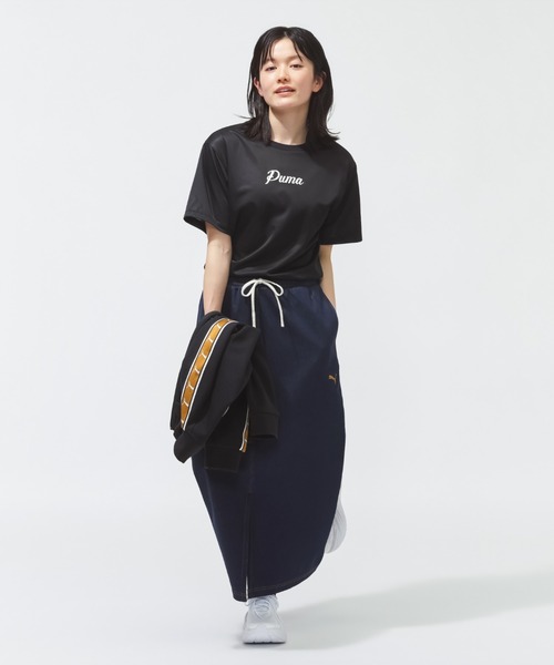 PUMA(プーマ)の「プーマ PUMA ESS (S) ACTIVE SS グラフィック Tシャツ(Tシャツ/カットソー・レディース・ブラック/サックスブルー・S/M/L/XL)」の6枚目の写真