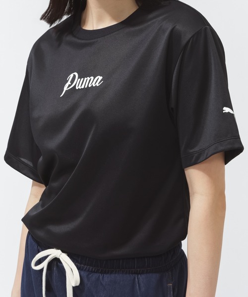 PUMA(プーマ)の「プーマ PUMA ESS (S) ACTIVE SS グラフィック Tシャツ(Tシャツ/カットソー・レディース・ブラック/サックスブルー・S/M/L/XL)」の10枚目の写真