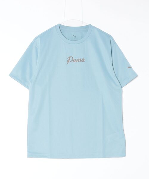 PUMA(プーマ)の「プーマ PUMA ESS (S) ACTIVE SS グラフィック Tシャツ(Tシャツ/カットソー・レディース・ブラック/サックスブルー・S/M/L/XL)」の15枚目の写真