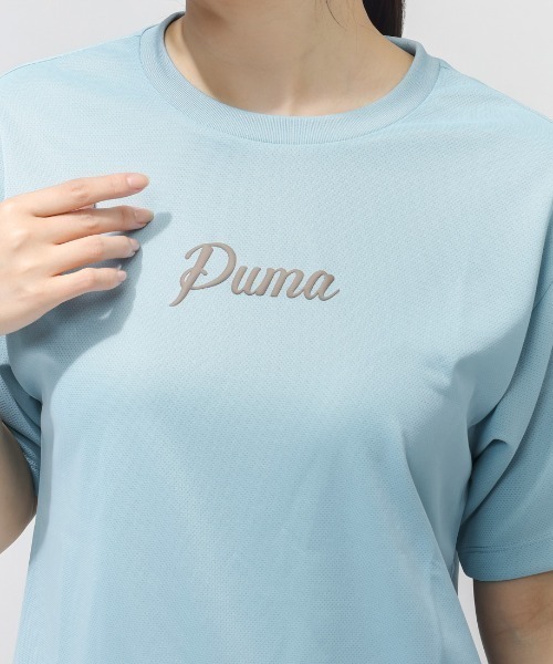 PUMA(プーマ)の「プーマ PUMA ESS (S) ACTIVE SS グラフィック Tシャツ(Tシャツ/カットソー・レディース・ブラック/サックスブルー・S/M/L/XL)」の20枚目の写真