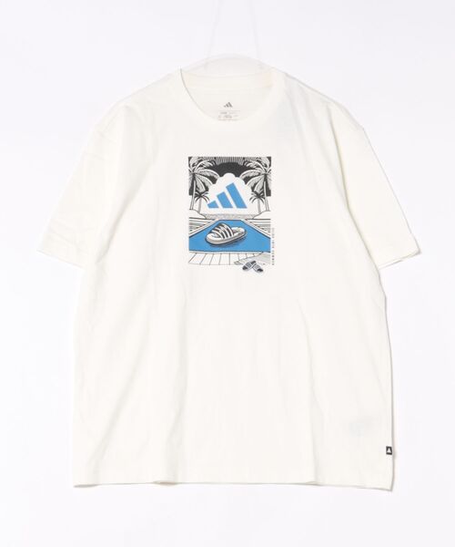adidas(アディダス)の「《adidas》MSSLIDERXTシャツ(Tシャツ/カットソー・メンズ・グレー/オフホワイト・2XL/XL/L/M/S)」の2枚目の写真