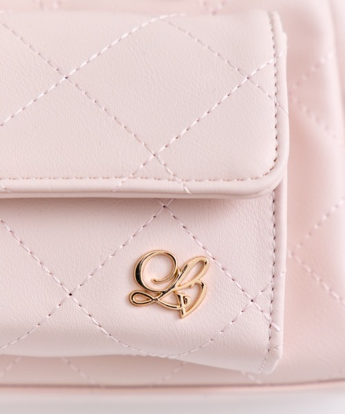 OLIVE des OLIVE(オリーブデオリーブ)の「マルチポケットステッチボストンバッグ(ショルダーバッグ・レディース・オフホワイト/ブラック/ミント/ピンク・FREE)」の12枚目の写真