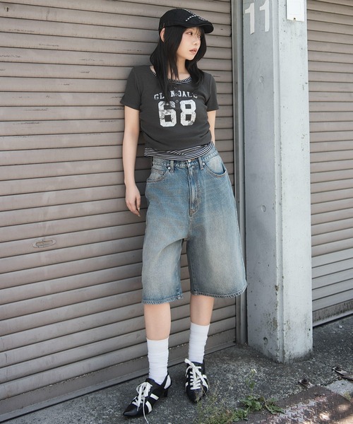 WEGO（ウィゴー）の「WEGO/【26春夏新作】レイヤードグラフィックT（Tシャツ/カットソー・レディース・杢グレー/ホワイト/その他3/その他1/ホワイト系その他/その他2/その他4/その他5・FREE）」の19枚目の写真
