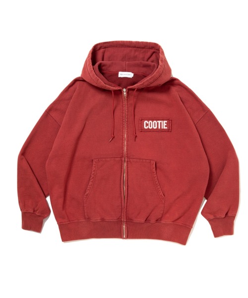 COOTIE PRODUCTIONS(クーティープロダクションズ)の「AD Processing Sweat Zip Hoodie(Tシャツ/カットソー・メンズ・レッド系その他/ブラック・MEDIUM/SMALL/X-LARGE/LARGE)」の2枚目の写真