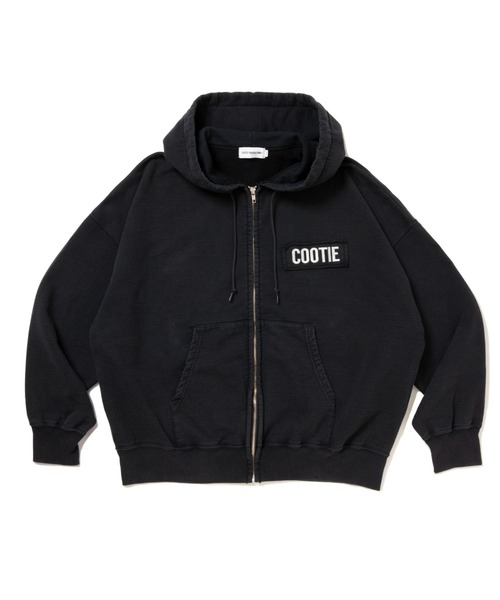 COOTIE PRODUCTIONS(クーティープロダクションズ)の「AD Processing Sweat Zip Hoodie(Tシャツ/カットソー・メンズ・レッド系その他/ブラック・MEDIUM/SMALL/X-LARGE/LARGE)」の1枚目の写真