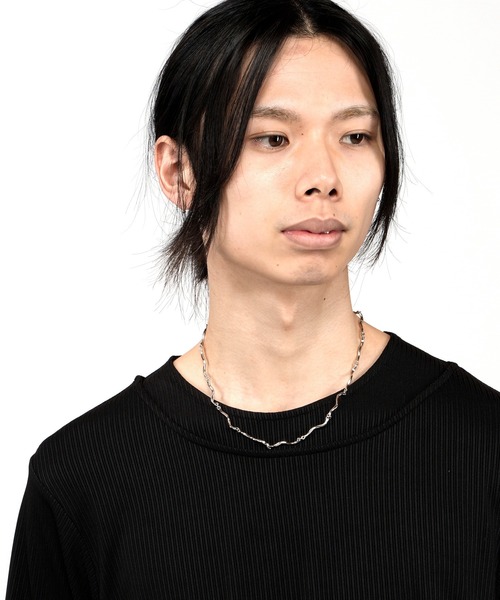 NO ID.(ノーアイディ)の「【NO ID.】Wave Chain Necklace / ウェーブ チェーン ネックレス(ネックレス・メンズ・シルバー・ONE SIZE)」の9枚目の写真