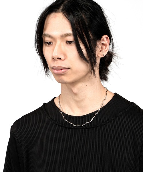NO ID.(ノーアイディ)の「【NO ID.】Wave Chain Necklace / ウェーブ チェーン ネックレス(ネックレス・メンズ・シルバー・ONE SIZE)」の11枚目の写真